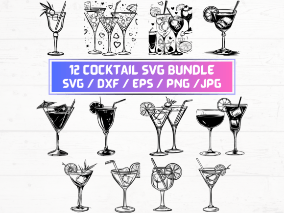 12 Cocktail SVG: A Creative Resource for Designers and Entrepreneurs