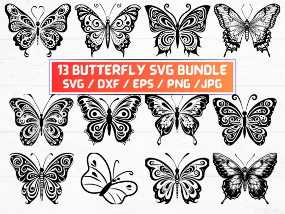 13 Butterfly SVG: A Versatile Digital Resource for Designers and Creators