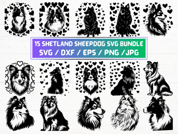 15 Shetland Sheepdog Svg File