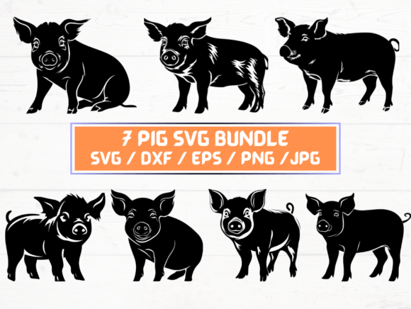 7 Pig SVG, DXF, EPS, JPG, PNG: A Comprehensive Guide to Digital Asset Formats
