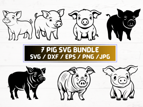 7 Pig SVG File: A Comprehensive Overview for Designers and Creators