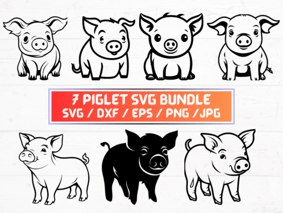 7 Piglet SVG, DXF, EPS, JPG, PNG: A Comprehensive Overview