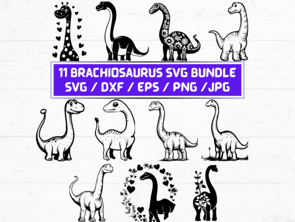 Brachiosaurus SVG, DXF, EPS, JPG, and PNG: A Versatile Digital Asset for Creators