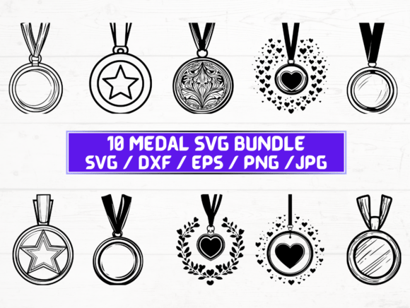 Medal Laser Engraving Cut Files