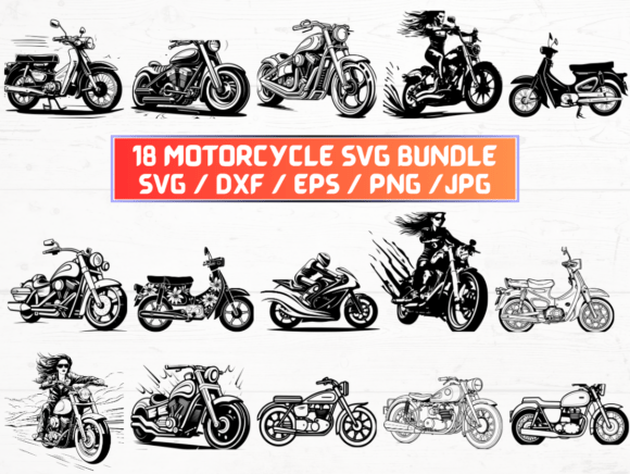 Motorcycle SVG for Creative and Practical Use