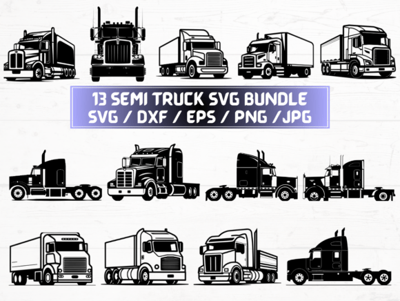 Semi Truck SVG Bundle