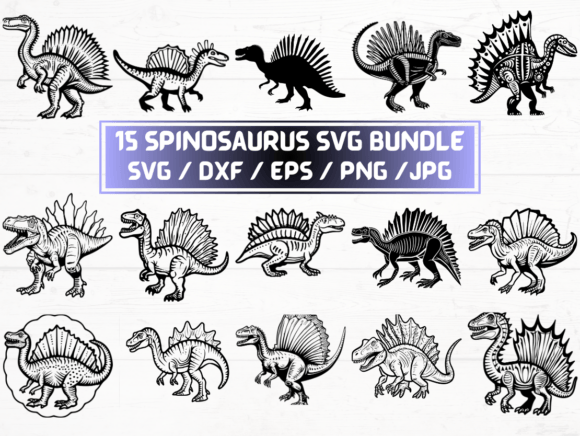 Spinosaurus SVG Laser Cut
