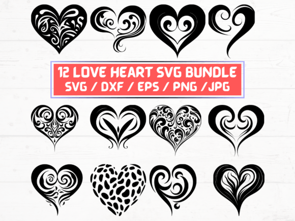 Valentine Love Heart SVG File